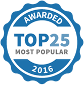 Top 25 Most Popular Tutors badge for 2016